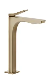 Смеситель для раковины Gessi Rilievo, высокий, однорычажный, цвет Warm Bronze Brushed PVD