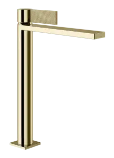 Смеситель для раковины Gessi Inverso, высокий, без донного клапана, цвет Brass PVD