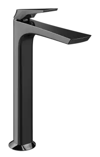 Смеситель для раковины Gessi Ventaglio, высокий, без донного клапана, цвет Black Metal PVD