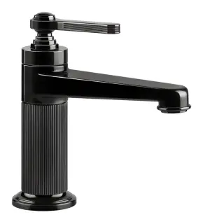Смеситель для раковины Gessi Venti20, без донного клапана, цвет Black Metal PVD
