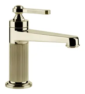 Смеситель для раковины Gessi Venti20, без донного клапана, цвет Brass PVD