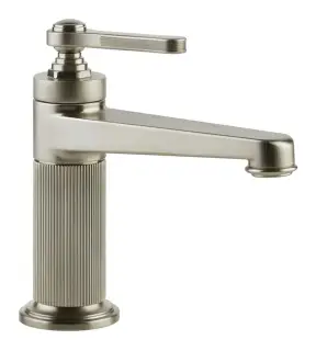 Смеситель для раковины Gessi Venti20, с донным клапаном, цвет Finox Brushed Nickel
