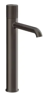 Смеситель для раковины Gessi Habito, высокий, без донного клапана, цвет Black Metal Brushed PVD