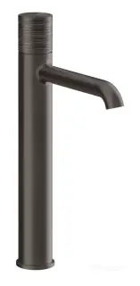 Cмеситель для раковины Gessi Habito, высокий, без донного клапана, цвет Black Metal Brushed PVD