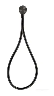 Ручной душ Gessi HI-FI, настенный, держатель, магнитный, цвет Black Metal Brushed PVD