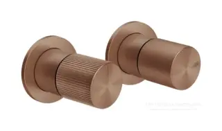Смеситель для душа Gessi Habito, встраиваемый, настенный, цвет Copper Brushed PVD