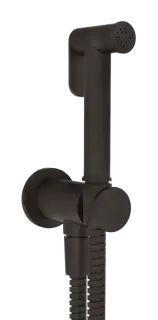 Гигиенический душ Gessi Tondo, шланг 1250 мм, шланговое подсоединение с держателем лейки, цвет Aged Bronze