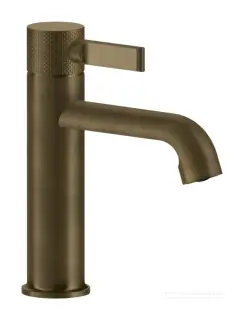 Смеситель для раковины Gessi Inciso, без донного клапана, цвет Antique Brass
