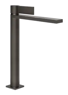 Смеситель для раковины Gessi Inverso, высокий, без донного клапана, цвет Black Metal Brushed PVD