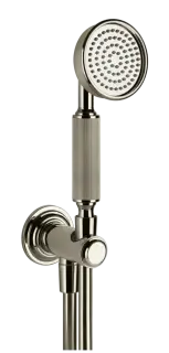Ручной душ Gessi Venti20, с шланговым подсоединением, держателем, шлангом, цвет Nickel PVD