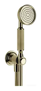Ручной душ Gessi Venti20, с шланговым подсоединением, держателем, шлангом, цвет Brass PVD