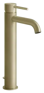 Смеситель для раковины Gessi316 Flessa, 40х162 мм, однорычажный, цвет Brushed Brass PVD