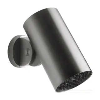 Верхний душ Gessi Spotwater316, настенный, поворотный, функция тропический ливень, Ø79 мм, цвет Steel Brushed