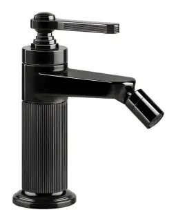 Смеситель для биде Gessi Venti20, с донным клапаном, цвет Black Metal PVD
