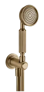 Ручной душ Gessi Venti20, с шланговым подсоединением, держателем, шлангом, цвет Warm Bronze Br. PVD