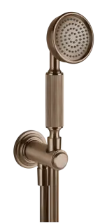 Ручной душ Gessi Venti20, с шланговым подсоединением, держателем, шлангом, цвет Copper Brushed PVD
