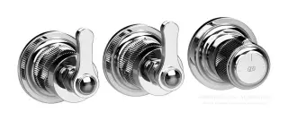Термостат Gessi Venti20, с 2 независимыми выходами, встраиваемый, цвет Chrome