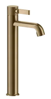 Смеситель для раковины Gessi Inciso, высокий, без донного клапана, цвет Warm Bronze Brushed PVD