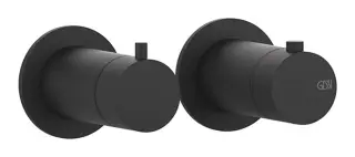 Термостат для душа Gessi316, на 1 выход, внешние части, цвет Matte Black