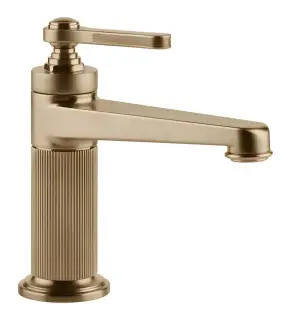 Смеситель для раковины Gessi Venti20, с донным клапаном, цвет Warm Bronze Br. PVD