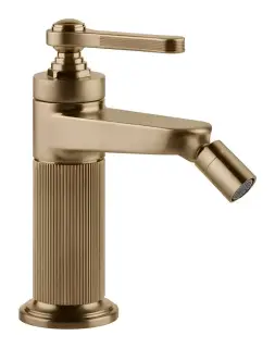 Смеситель для биде Gessi Venti20, с донным клапаном, цвет Warm Bronze Br. PVD