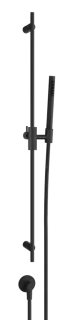 Штанга Anello Gessi, h900 мм, с душевой лейкой и отводом воды, цвет Matte Black