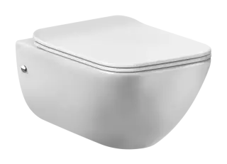Унитаз Gessi Goccia, подвесной, со встроенным сифоном, сиденьем Slim, цвет White Ceramic