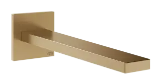 Излив для раковины Gessi Inverso, настенный, длина излива по запросу, цвет Warm Bronze Brushed PVD