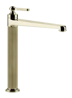Смеситель для раковины Gessi Venti20, высокий, без донного клапана, цвет Brass PVD