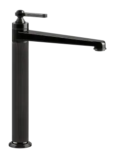 Смеситель для раковины Gessi Venti20, высокий, без донного клапана, цвет Black Metal PVD