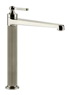 Смеситель для раковины Gessi Venti20, высокий, без донного клапана, цвет Nickel PVD