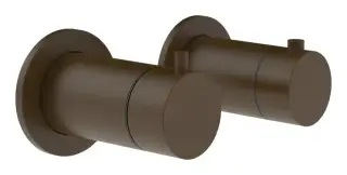 Термостат Gessi Anello, встраиваемый, на 3 потребителя, ширина 165 мм, внешняя часть, цвет Dark Bronze