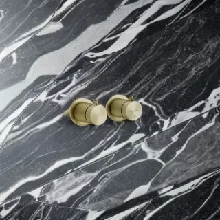 Термостат Gessi 316, встраиваемый, на 2 выхода, цвет Brass Brushed PVD