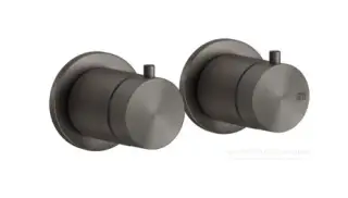 Термостат Gessi 316, встраиваемый, на 3 потребителя, цвет Black Metal Brushed PVD
