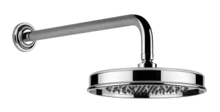Верхний душ Gessi Venti20, Ø200 мм для настенного крепления, поворотный с шарниром, цвет Chrome