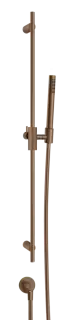 Штанга Gessi Anello, h900 мм, с душевой лейкой и отводом воды, цвет Copper Brushed PVD