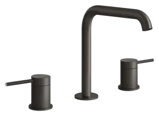 Смеситель для раковины Gessi316 Flessa, 570x190 мм, цвет Black Metal Brushed PVD