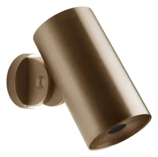 Верхний душ Gessi Spotwater, настенный, поворотный, функция тумана, Ø79 мм, цвет Warm Bronze Brushed PVD
