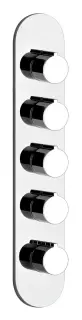 Термостат Gessi, высокой производительности, с 4-я независимыми выходами, внешние части, цвет Chrome