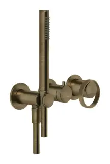 Смесителя для душа Gessi Anello, встраиваемый, однорычажный, 265х100 мм, внешняя часть, цвет Antique Brass