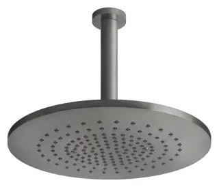 Верхний душ Gessi316, Ø355 мм, шарнирный для потолочного крепления, цвет Steel Brushed