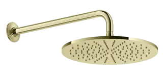 Верхний душ Gessi Inciso, Ø300 мм, настенный, цвет Brass PVD