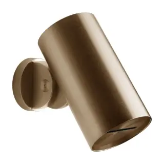 Верхний душ Gessi Spotwater, настенный, поворотный, функция водопад, Ø79 мм, цвет Warm Bronze Brushed PVD