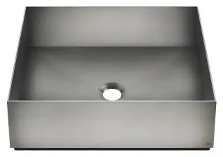 Раковина Gessi Total Look, накладная, из нержавеющей стали, без перелива, 400x400 мм, цвет Steel Brushed