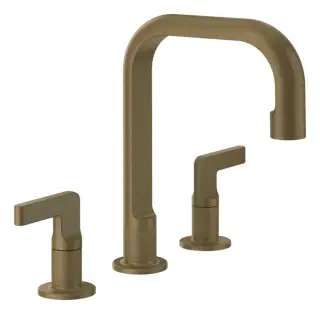 Смеситель для раковины Gessi Inciso, на 3 отверстия, средний, без донного клапана, цвет Antique Brass