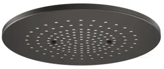 Накладная панель верхнего душа Gessi Afilo, встраиваемая, внешняя часть, Ø350 мм, цвет Black Metal Brushed PVD