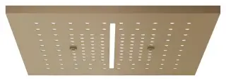 Накладная панель Gessi Afilo 300x300 мм, для многофункциональной душевой системы, цвет Warm Bronze Brushed PVD