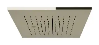 Накладная панель верхнего душа Gessi Minimali 350x350 мм, для многофункциональной душевой системы, цвет Nickel PVD