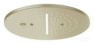 Накладная панель верхнего душа Gessi Minimali, Ø350 мм, цвет Brushed Brass PVD
