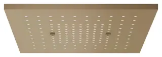 Накладная панель Gessi Afilo, с функцией дождя, внешняя часть, 300x300 мм, цвет warm Bronze Brushed PVD